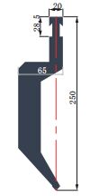 BCL250.85.R1.5-RF European Type Press Brake Punch Tooling With 28 Angle 42CrMo